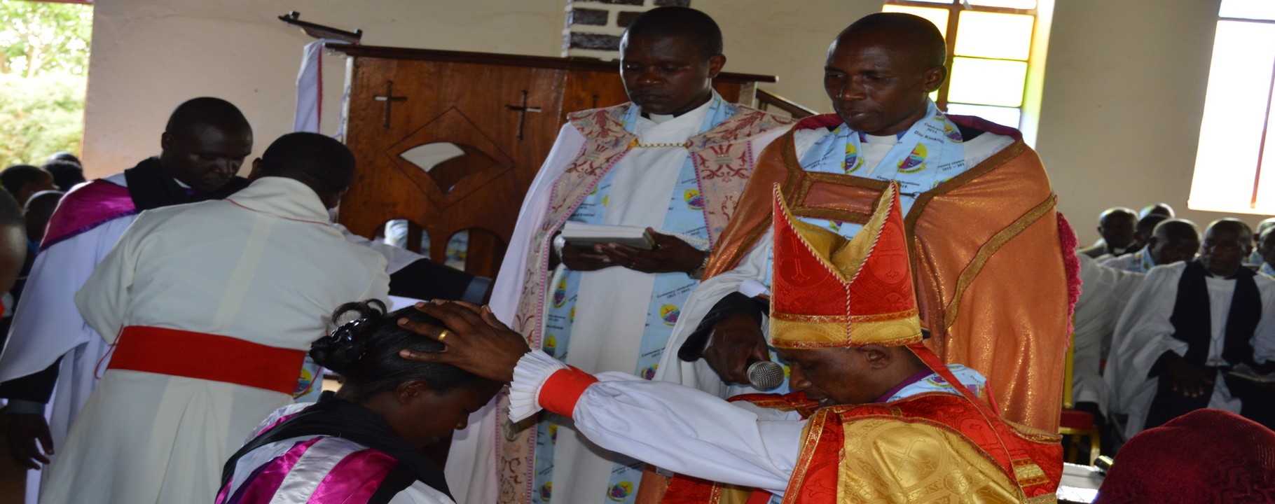 Ordaining priests in the cathedral